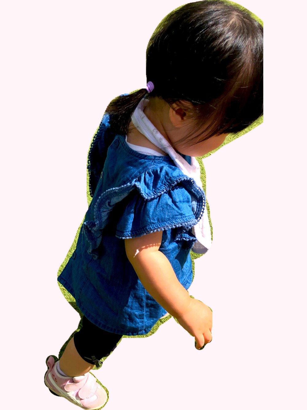 「女の子、女の子コーデ、女の子ベビー、公園コーデ」｜「ASICSのasics SUKU2 アシックス スクスク AMULEFIRST OC ベビーシューズ(アミュレファーストOC) 1144A234（スニーカー、ピンク系）」を使った、natsuuuuuuuu78さん（キッズ・80cm）の秋コーディネートの1枚目の写真