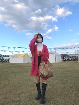 「WC（ダブル シー）のアイテム（ハンチング/ベレー帽）」を使った、ともかさん（レディース・153cm）の秋コーディネート