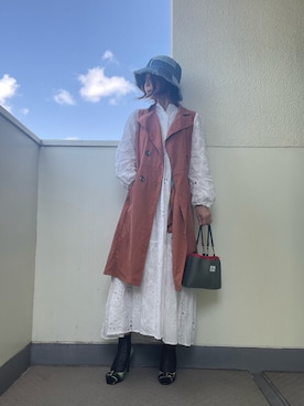 「Rodeo Crowns（ロデオクラウンズ）のアイテム（帽子）」を使った、tink0804さん（レディース・157cm）の夏コーディネート