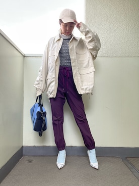 「アイテム（付け襟）」を使った、tink0804さん（レディース・157cm）の春コーディネート