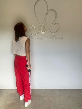 「アイテム（スリッポン）」を使った、chi-sanさん（レディース・161cm）の夏コーディネート