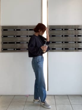 「アイテム（スリッポン）」を使った、chi-sanさん（レディース・161cm・30代）の秋コーディネート