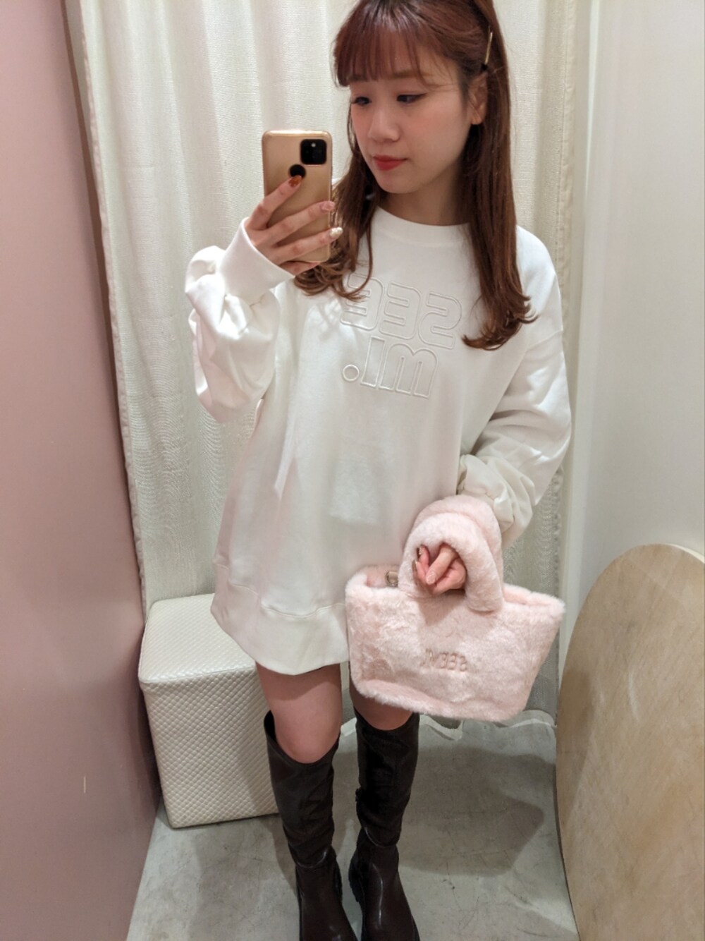 Seemi ロゴ刺繍 スウェット セットアップ Seemi ロゴ刺繍 スウェット セットアップ Seemi ロゴ刺繍