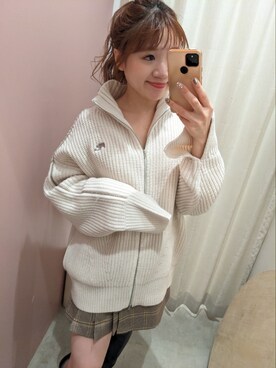 「one after another NICE CLAUP（ワンアフターアナザーナイスクラップ）のアイテム（ジャージ）」を使った、kaoriさん（レディース・151cm）の秋コーディネート