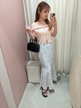 「one after another NICE CLAUP（ワンアフターアナザーナイスクラップ）のアイテム（ニット/セーター）」を使った、kaoriさん（レディース・151cm）の春コーディネート