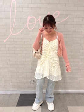 「one after another NICE CLAUP（ワンアフターアナザーナイスクラップ）のアイテム（チュニック）」を使った、kaoriさん（レディース・151cm）の秋コーディネート