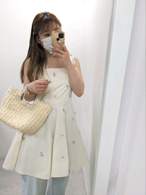 セール】【Seemi】ビジューリボンチュニック（キャミソール）｜Seemi