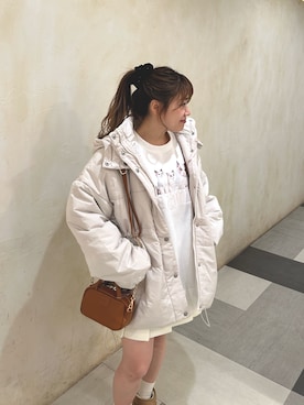 「one after another NICE CLAUP（ワンアフターアナザーナイスクラップ）のアイテム（スウェット）」を使った、kaoriさん（レディース・151cm）の秋コーディネート