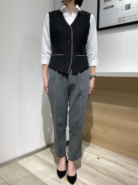 「会社員」｜TOKYO SHIRTS OUTLET 福岡マリノアシティ店さん（レディース・164cm）の春コーディネート