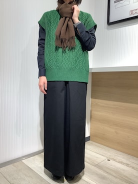 「黒コーデ」｜TOKYO SHIRTS OUTLET 福岡マリノアシティ店さん（レディース・164cm）の秋コーディネート