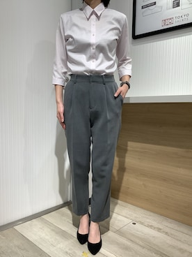 「出勤コーデ」｜TOKYO SHIRTS OUTLET 福岡マリノアシティ店さん（レディース・164cm）の春コーディネート