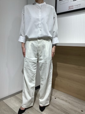 「ホワイトデニム」｜TOKYO SHIRTS OUTLET 福岡マリノアシティ店さん（レディース・164cm）の春コーディネート