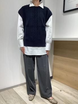 TOKYO SHIRTS OUTLET 福岡マリノアシティ店さん（レディース・164cm）の冬コーディネート