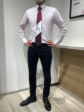 TOKYO SHIRTS OUTLET 福岡マリノアシティ店さん（メンズ・172cm）の冬コーディネート