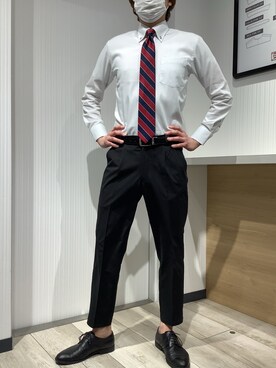 「新生活」｜TOKYO SHIRTS OUTLET 福岡マリノアシティ店さん（メンズ・172cm）の冬コーディネート