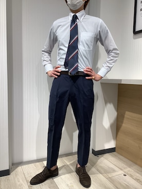 「アイテム（フォーマルスーツ/小物）」を使った、TOKYO SHIRTS OUTLET 福岡マリノアシティ店さん（メンズ・172cm）の冬コーディネート