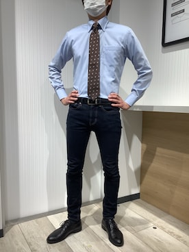 「成人式」｜TOKYO SHIRTS OUTLET 福岡マリノアシティ店さん（メンズ・172cm）の冬コーディネート