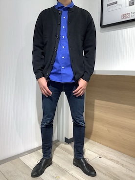 「アイテム（ビジネスシャツ）」を使った、TOKYO SHIRTS OUTLET 福岡マリノアシティ店さん（メンズ・172cm）の冬コーディネート