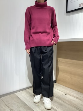 「セーターコーデ」｜TOKYO SHIRTS OUTLET 福岡マリノアシティ店さん（レディース・164cm）の冬コーディネート