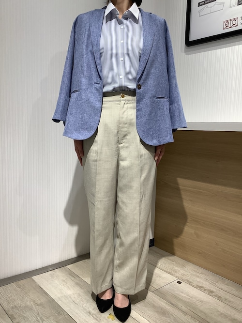 【定価：￥120.000-】美品★七分袖ジャケット（ルーヴル）38 11-mzs4056-mr.jpg