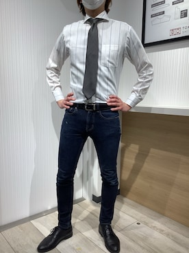「ジーンズコーデ」｜TOKYO SHIRTS OUTLET 福岡マリノアシティ店さん（メンズ・172cm）の春コーディネート