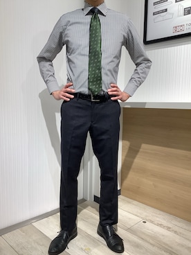 TOKYO SHIRTS OUTLET 福岡マリノアシティ店さん(メンズ・172cm)の冬コーディネート