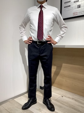 TOKYO SHIRTS OUTLET 福岡マリノアシティ店さん（メンズ・170cm）の秋コーディネート