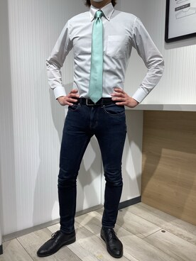 「ジーンズコーデ」｜TOKYO SHIRTS OUTLET 福岡マリノアシティ店さん（メンズ・172cm）の春コーディネート