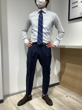 「新生活」｜TOKYO SHIRTS OUTLET 福岡マリノアシティ店さん（メンズ・172cm）の冬コーディネート