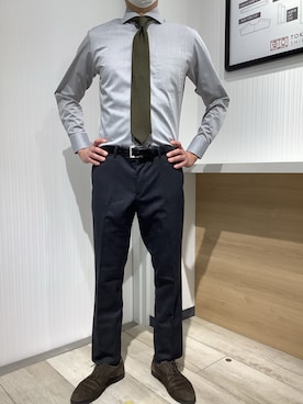 TOKYO SHIRTS OUTLET 福岡マリノアシティ店さん（メンズ・172cm）の秋コーディネート