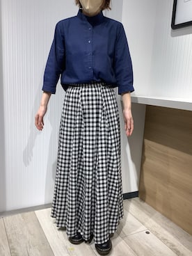 「紺」｜TOKYO SHIRTS OUTLET 福岡マリノアシティ店さん（レディース・164cm）の春コーディネート