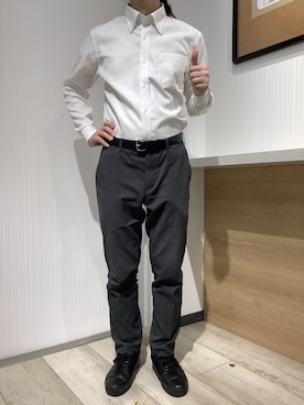 「長袖シャツ」｜TOKYO SHIRTS OUTLET 福岡マリノアシティ店さん（メンズ・173cm）の夏コーディネート