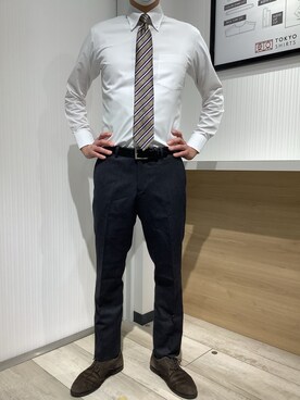 TOKYO SHIRTS OUTLET 福岡マリノアシティ店さん(メンズ・172cm)の秋コーディネート