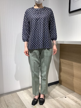 「紺」｜TOKYO SHIRTS OUTLET 福岡マリノアシティ店さん（レディース・160cm）の夏コーディネート