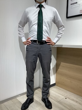 「アイテム（ネクタイ）」を使った、TOKYO SHIRTS OUTLET 福岡マリノアシティ店さん（メンズ・172cm）の秋コーディネート