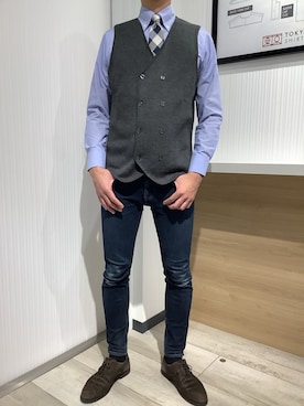 TOKYO SHIRTS OUTLET 福岡マリノアシティ店さん（メンズ・172cm）の秋コーディネート