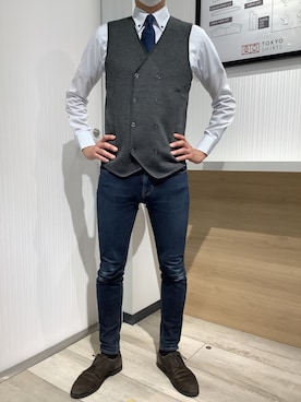 TOKYO SHIRTS OUTLET 福岡マリノアシティ店さん（メンズ・172cm）の秋コーディネート