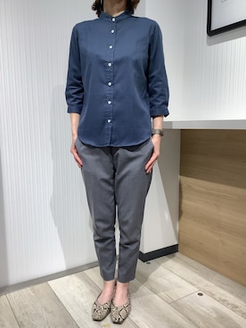「紺」｜TOKYO SHIRTS OUTLET 福岡マリノアシティ店さん（レディース・164cm）の春コーディネート