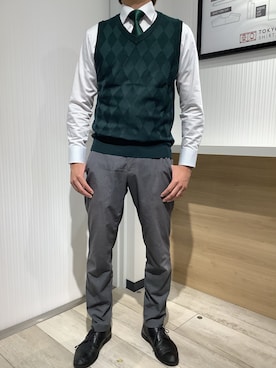 TOKYO SHIRTS OUTLET 福岡マリノアシティ店さん（メンズ・172cm）の秋コーディネート