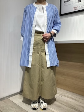 「アイテム（シャツワンピース）」を使った、TOKYO SHIRTS OUTLET 福岡マリノアシティ店さん（レディース・164cm）の春コーディネート