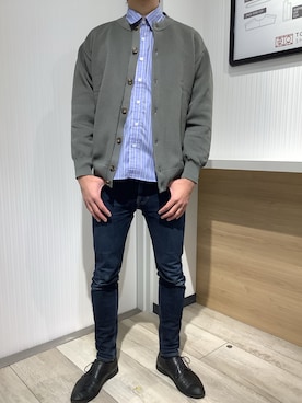 「アイテム（ビジネスシャツ）」を使った、TOKYO SHIRTS OUTLET 福岡マリノアシティ店さん（メンズ・172cm）の冬コーディネート