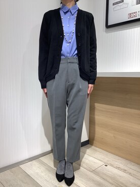 「アイテム（ビジネスシャツ）」を使った、TOKYO SHIRTS OUTLET 福岡マリノアシティ店さん（メンズ・164cm）の冬コーディネート