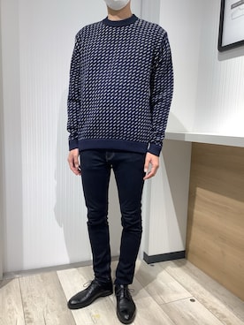 「ニットコーデ」｜TOKYO SHIRTS OUTLET 福岡マリノアシティ店さん（メンズ・172cm）の秋コーディネート