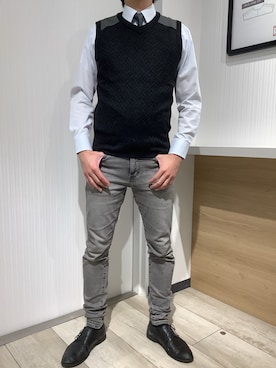 「アイテム（フォーマルスーツ/小物）」を使った、TOKYO SHIRTS OUTLET 福岡マリノアシティ店さん（メンズ・172cm）の冬コーディネート