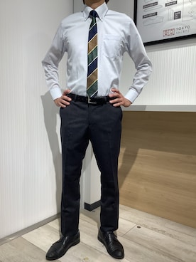 TOKYO SHIRTS OUTLET 福岡マリノアシティ店さん（メンズ・172cm）の秋コーディネート