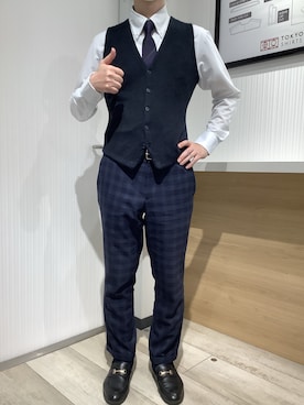 TOKYO SHIRTS OUTLET 福岡マリノアシティ店さん(メンズ・172cm)の秋コーディネート