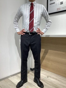 TOKYO SHIRTS OUTLET 福岡マリノアシティ店さん（メンズ・172cm）の秋コーディネート