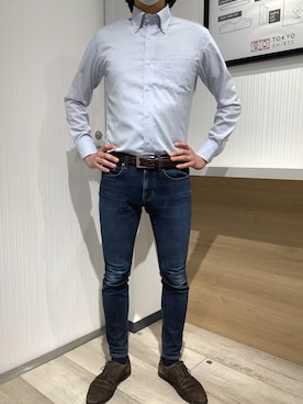 「出勤コーデ」｜TOKYO SHIRTS OUTLET 福岡マリノアシティ店さん（メンズ・172cm）の春コーディネート