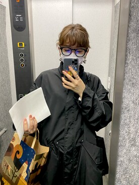 「select MOCA（セレクトモカ）のアイテム（モッズコート）」を使った、kaori1990さん（レディース・155cm）の春コーディネート