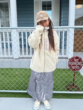 𝚛𝚢𝚞☺︎𝚗𝚊𝚗𝚘さん（キッズ・133cm）の冬コーディネート